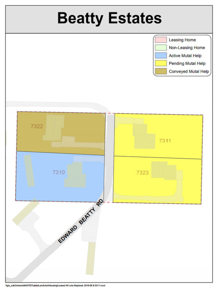 HUD Housing Beatty Estates map