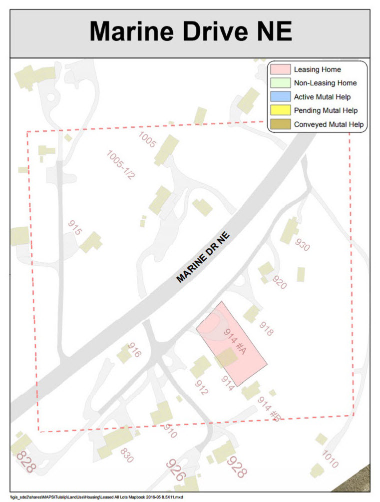 HUD Housing Marine Drive NE 914 A map