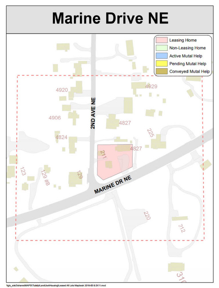 HUD Housing Marine Drive NE map