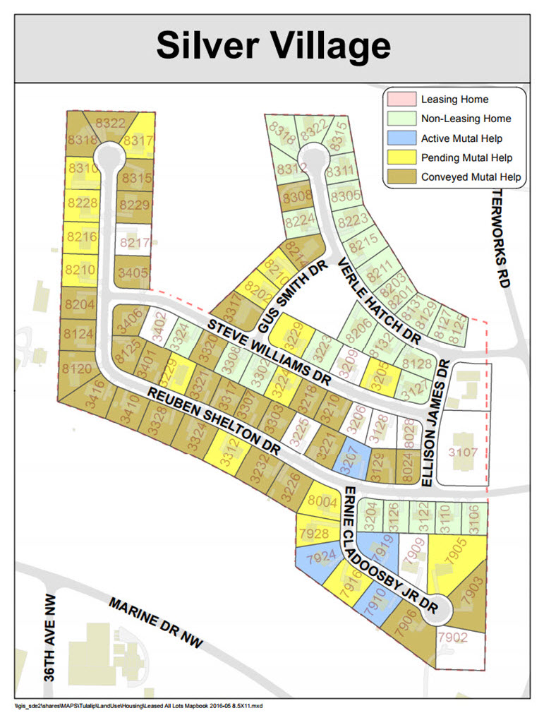 HUD Housing Silver Village map