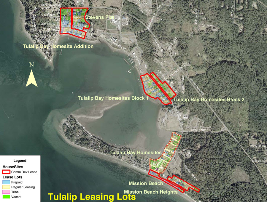 Leasing Tulalip Aerial of All Sites map popup