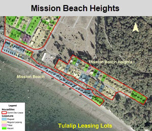 Leasing Mission Beach Heights map
