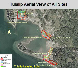 Leasing Tulalip Aerial of All Sites map