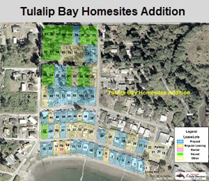 Leasing Tulalip Bay Homesites Addition map