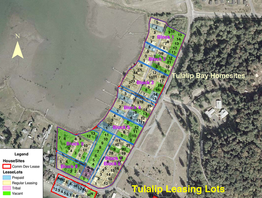 Leasing Tulalip Bay Homesites map popup
